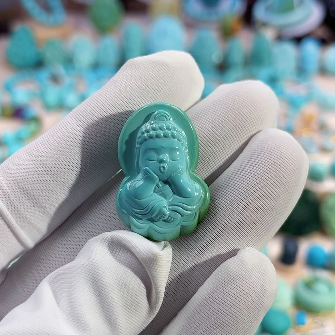 绿松石珠宝奇石未镶嵌