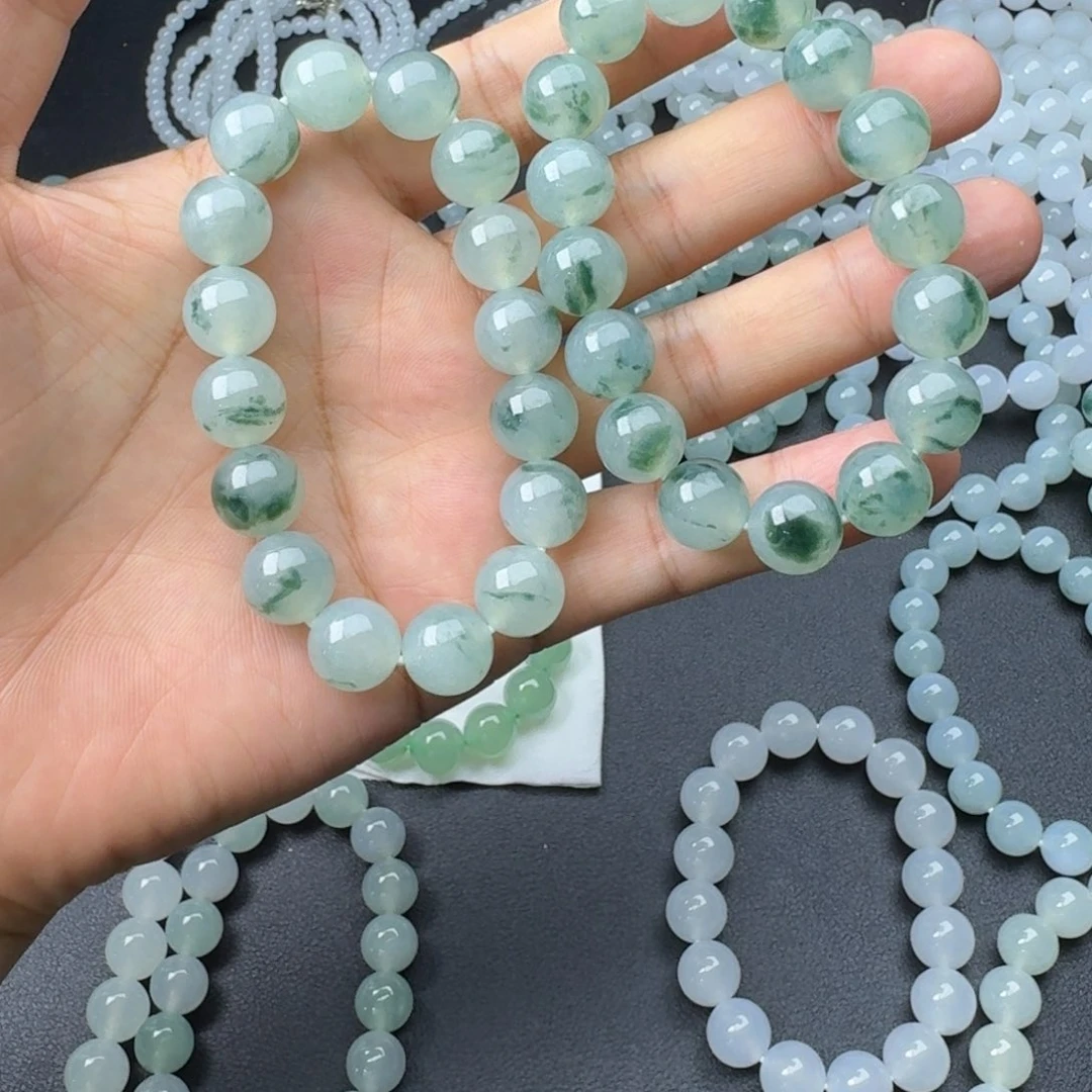 小***工定制翡翠未镶嵌卡12.7冰飘花