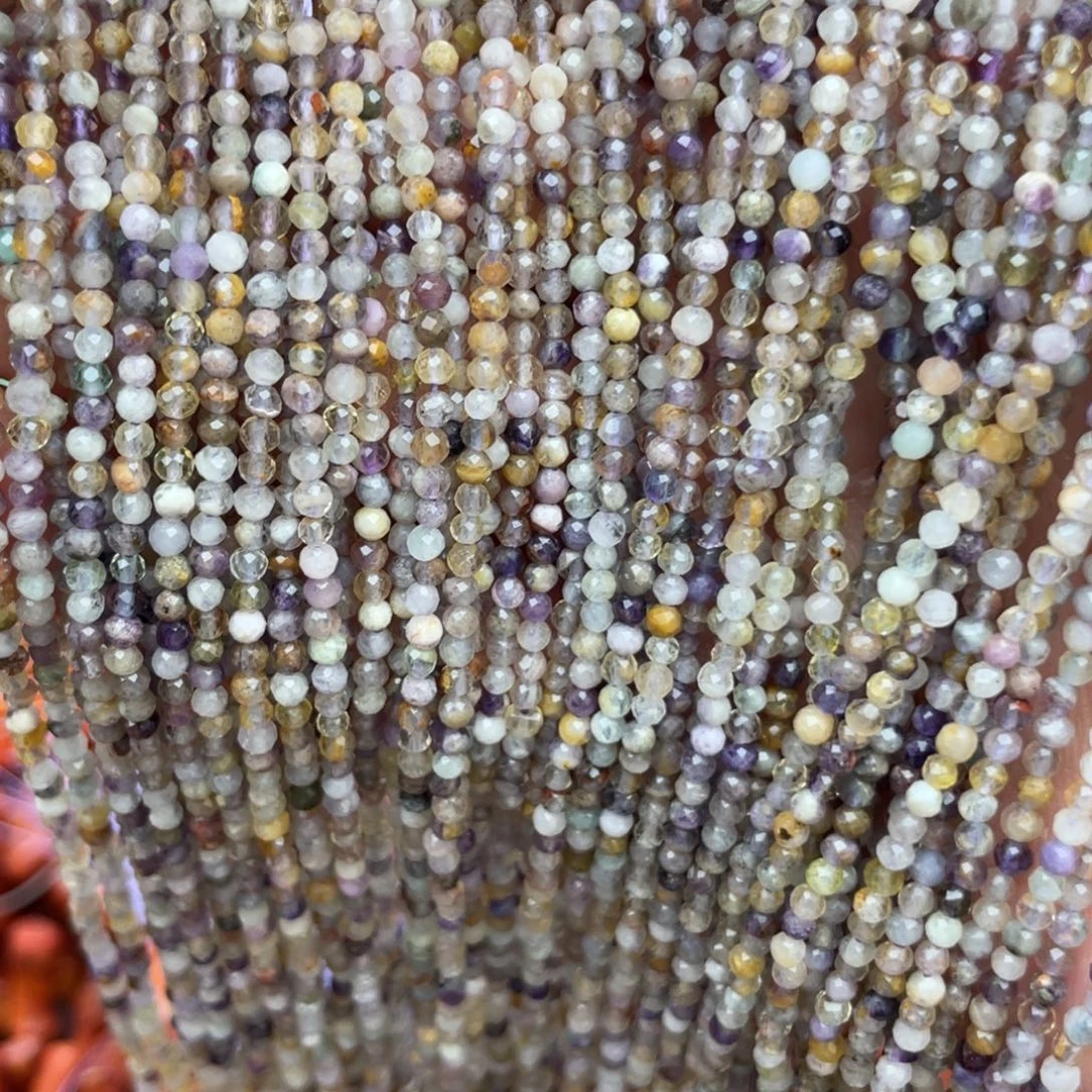 玛瑙/玉髓未镶嵌珠宝半成品彩莹石2条卡2.5