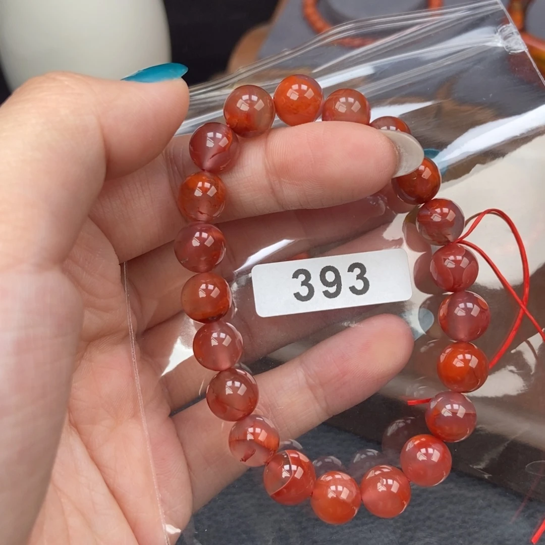 南红玛瑙未镶嵌手链卡9.3