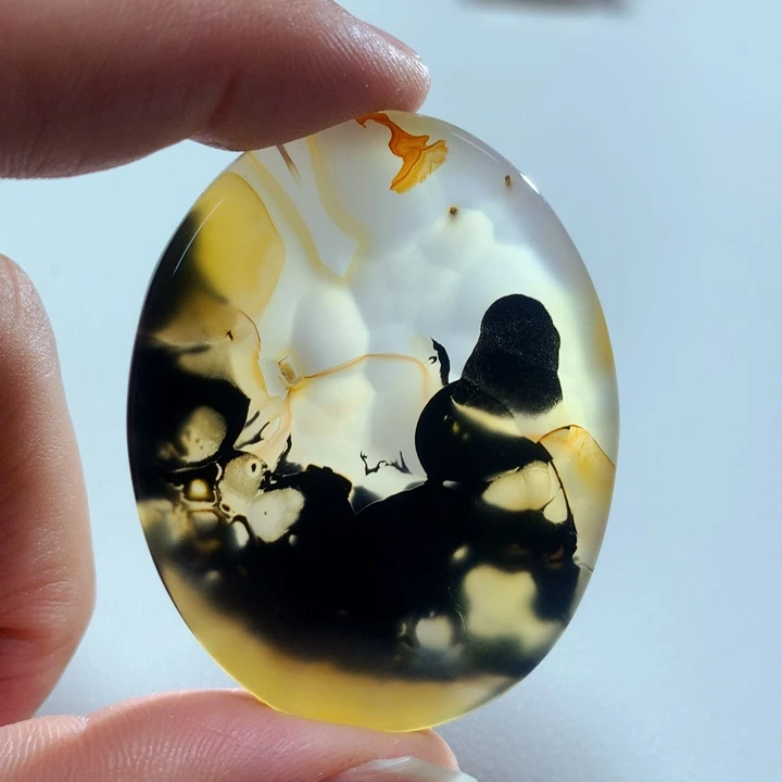 玛瑙/玉髓颈饰未镶嵌心**旧