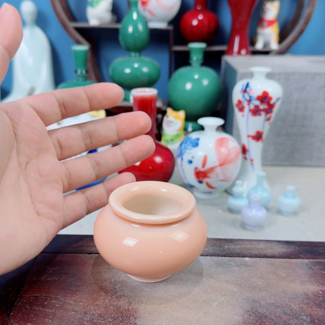 陶瓷手工小花器摆件