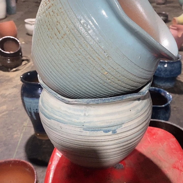 紫砂花盆高度19口径21