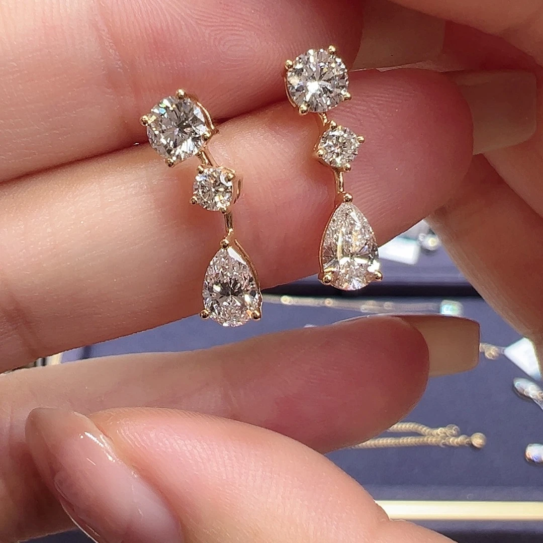 18K金镶嵌实验室培育钻石