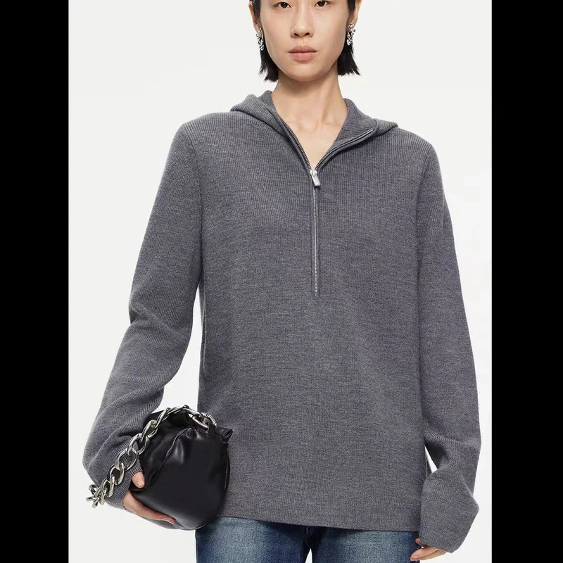 15【商场同款】江南新品针织衫连帽长袖时尚秋冬