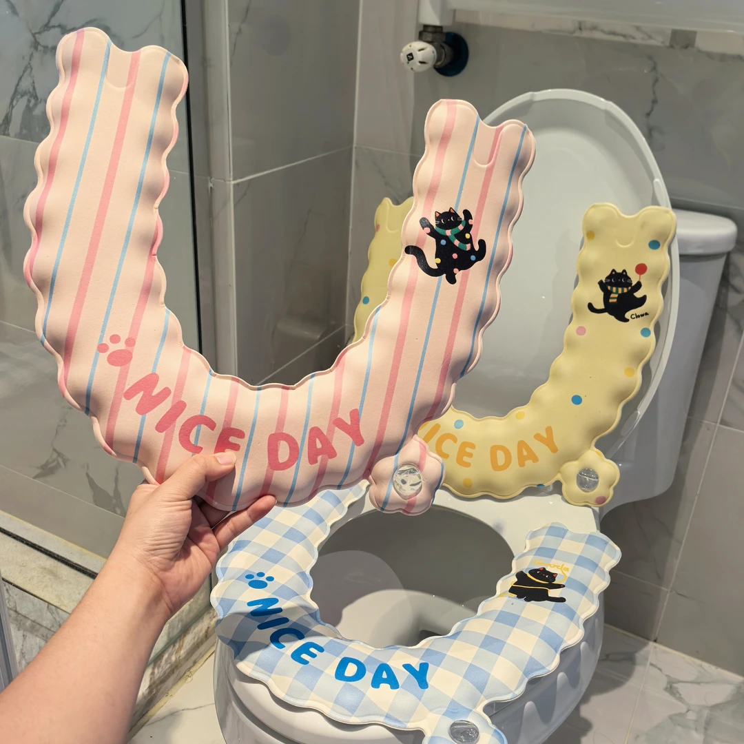 金铂喜香薰马桶坐垫家用手提式不脏手防水加厚马桶套可水洗坐便套