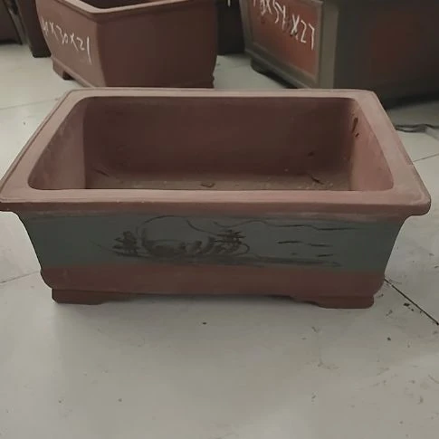 宜兴紫砂花盆长方形马槽花盆