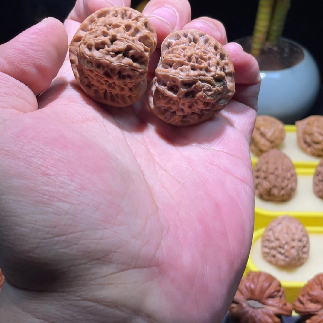 把件文玩核桃37全品桃心山地宫灯小尺寸