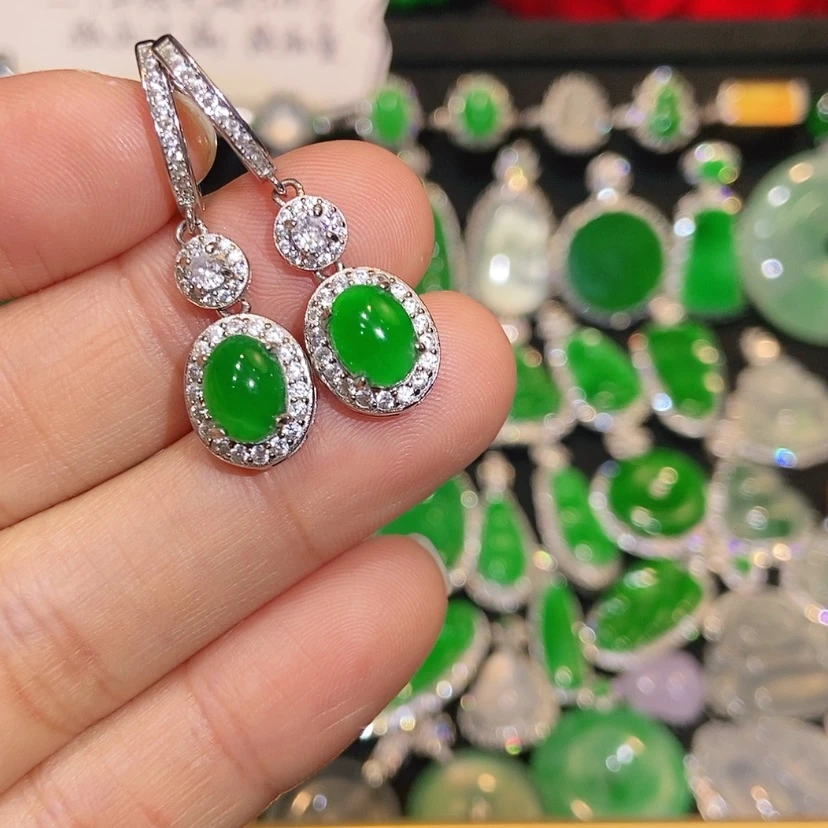 【闪购商品】翡翠未镶嵌耳饰天然翡翠