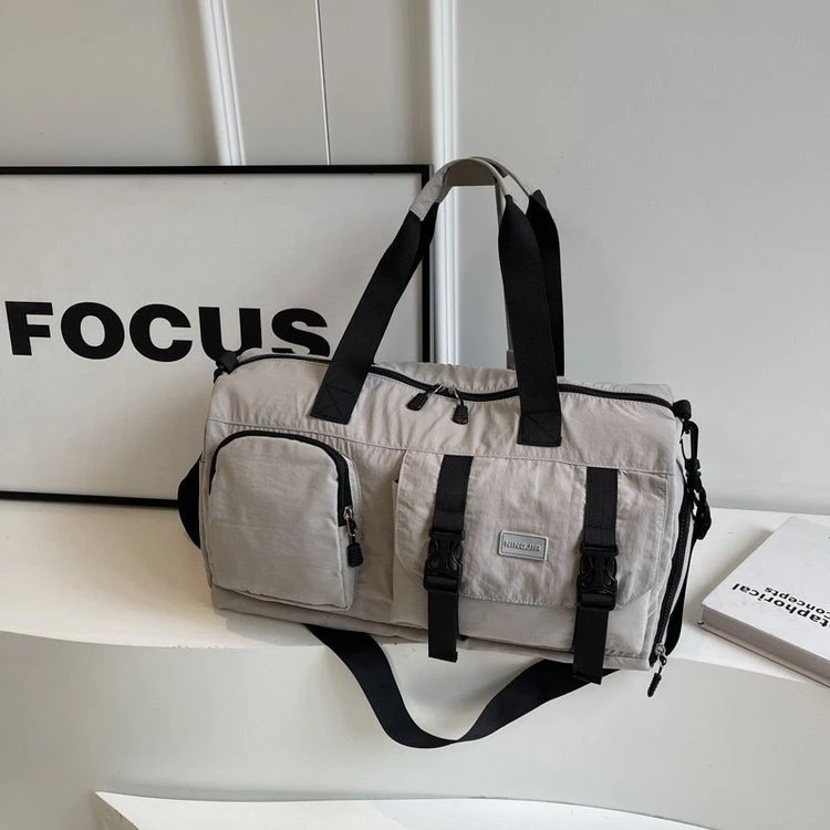 2024新款大容量短途旅行旅行包休闲百搭单肩托特斜挎包通勤