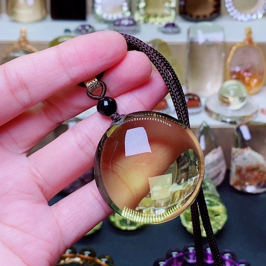 未镶嵌水晶吊坠(赠链)