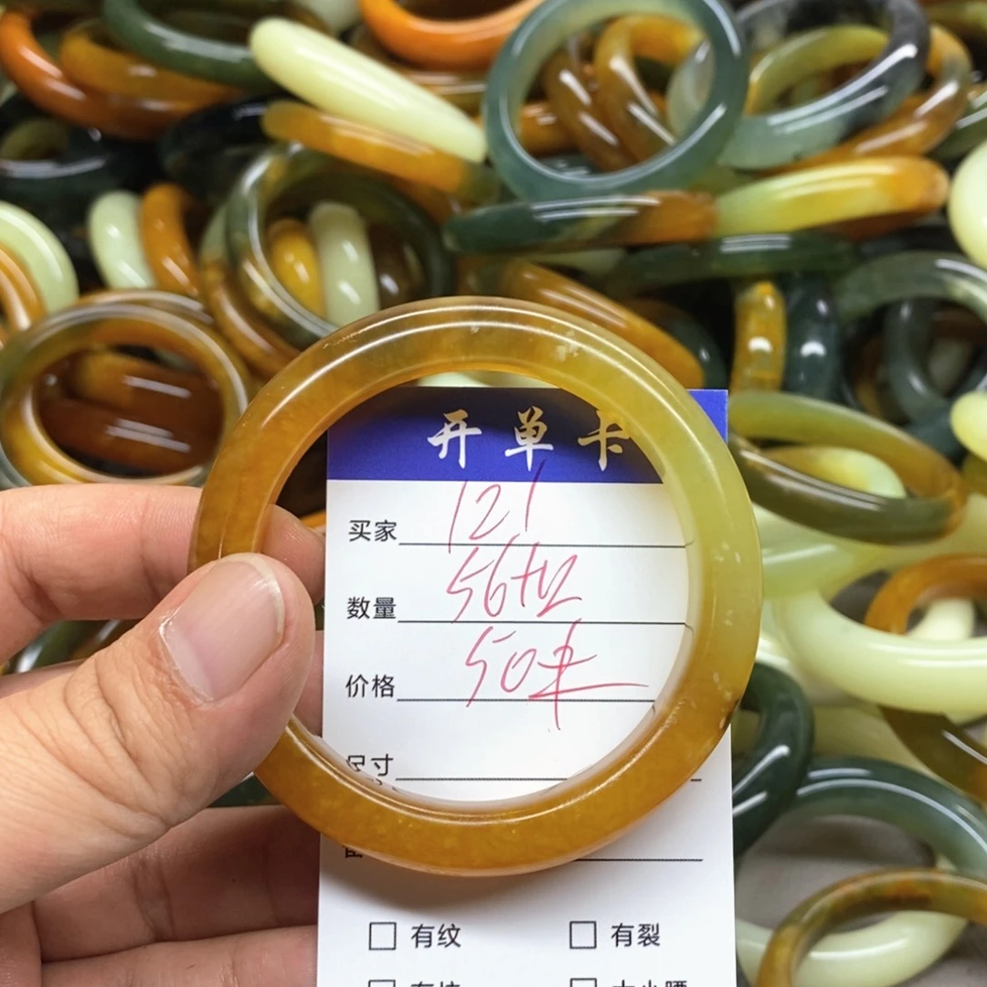 未镶嵌蛇纹石玉手镯
