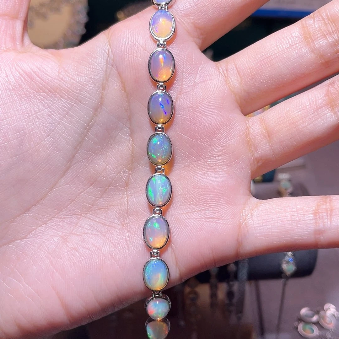 银S925镶嵌欧泊手链）境**转