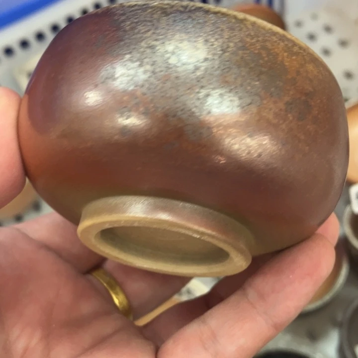 柴烧茶具茶杯大放漏