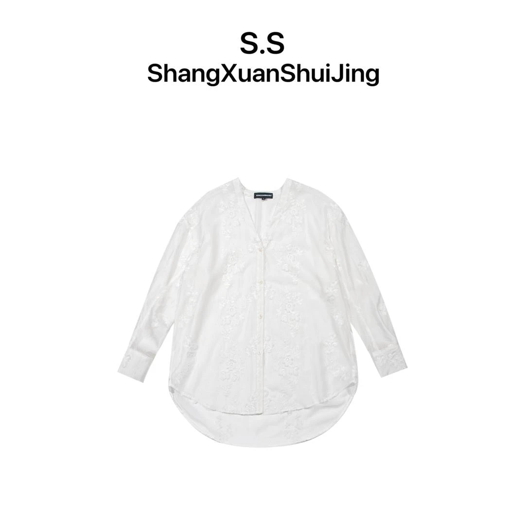 上玄水镜& 【沐瑶】品牌设计师女装 时尚简约百搭上衣 S2523477