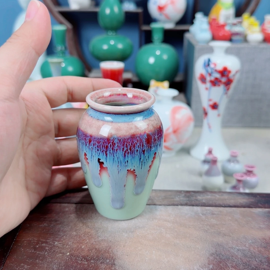 陶瓷手工小花器摆件