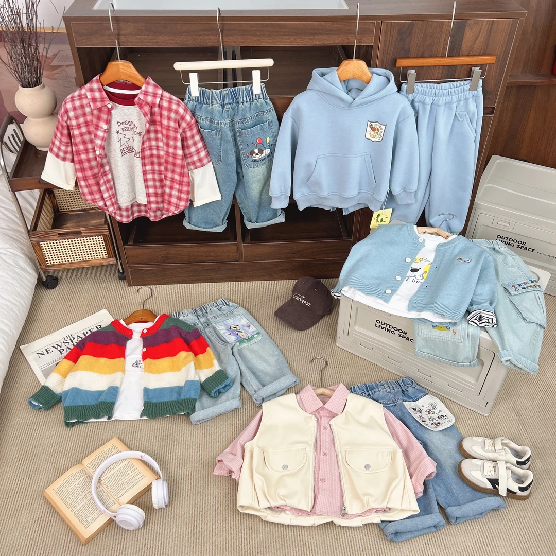 【新春合集】S201~S300儿童202春季新款帅气男童外套内搭裤子穿搭