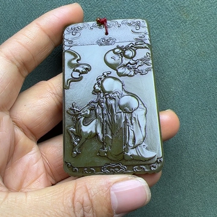 和田玉把件未镶嵌清*