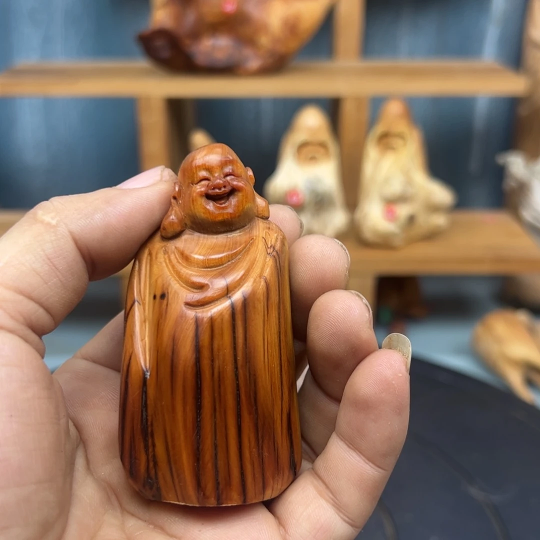 木憨*哥崖柏木摆件手把件