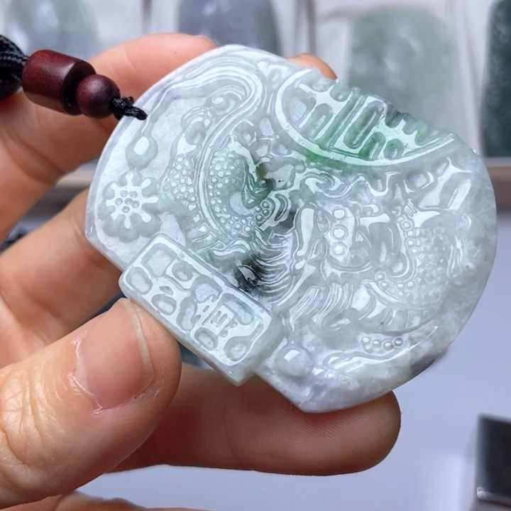 翡翠未镶嵌挂件翡翠