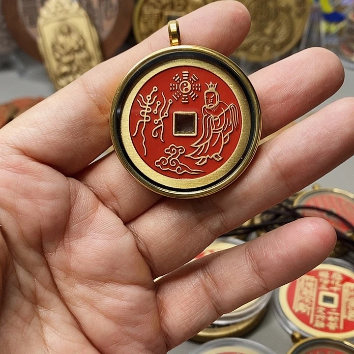 a***亮铜现代仿制工艺文创铜币