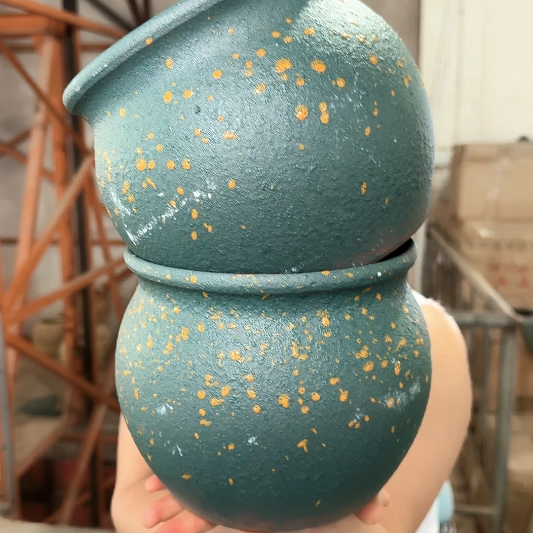 紫砂花盆高17口18