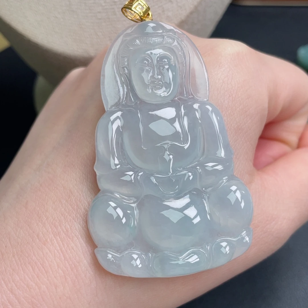 颈饰未镶嵌翡翠观音