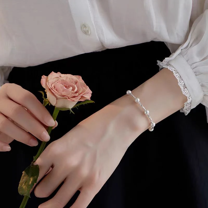 合金手链 小众简约珍珠手链DSL00785