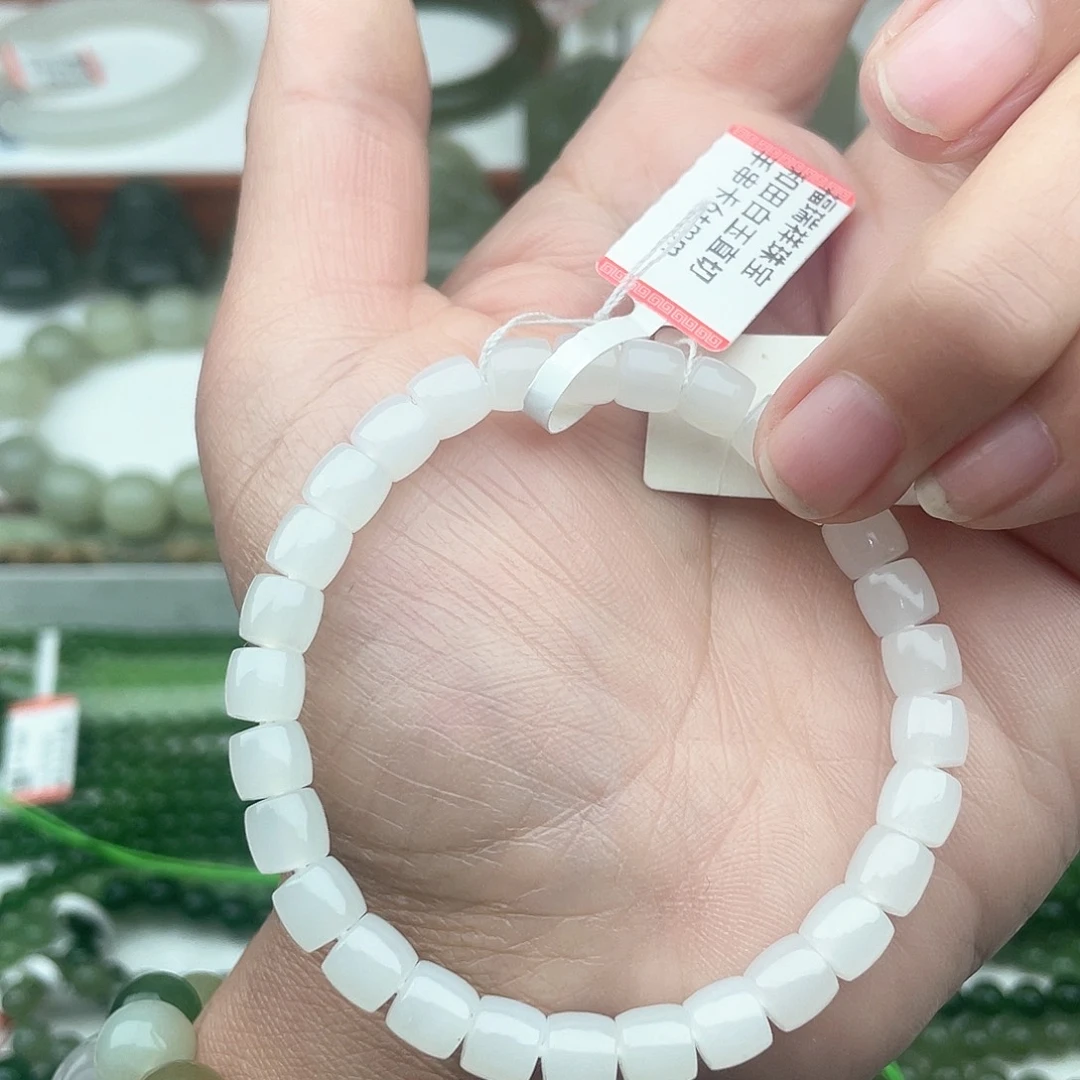 和田玉手串未镶嵌