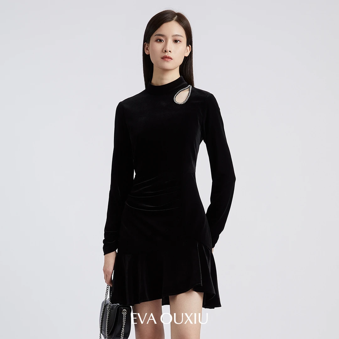【女乔专属】EVA OUXIU/伊华欧秀连衣裙E35ZQ0978