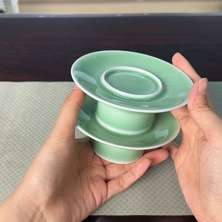 龙泉云间青瓷小米茶器