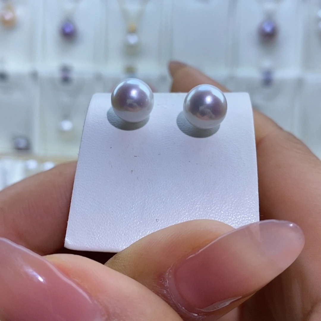 淡水珍珠吊坠(赠链)银S925镶嵌9M