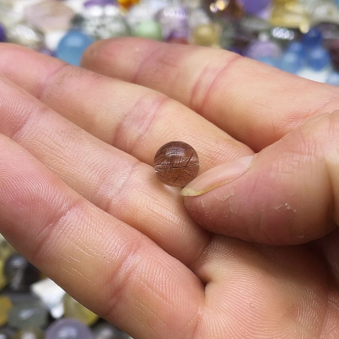 查罗石珠子合金白***。