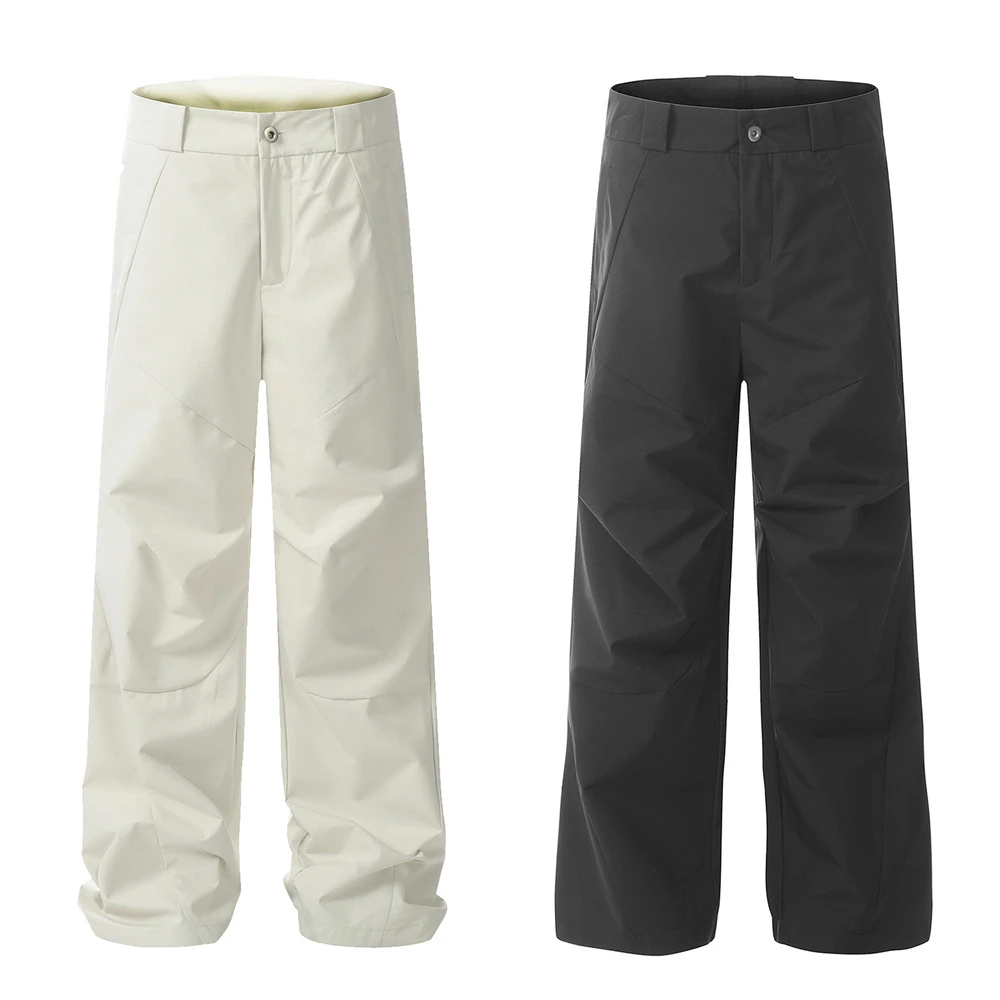 bobo姐 男女春夏潮流时尚百搭设计感立体剪裁防风冲锋裤休闲裤