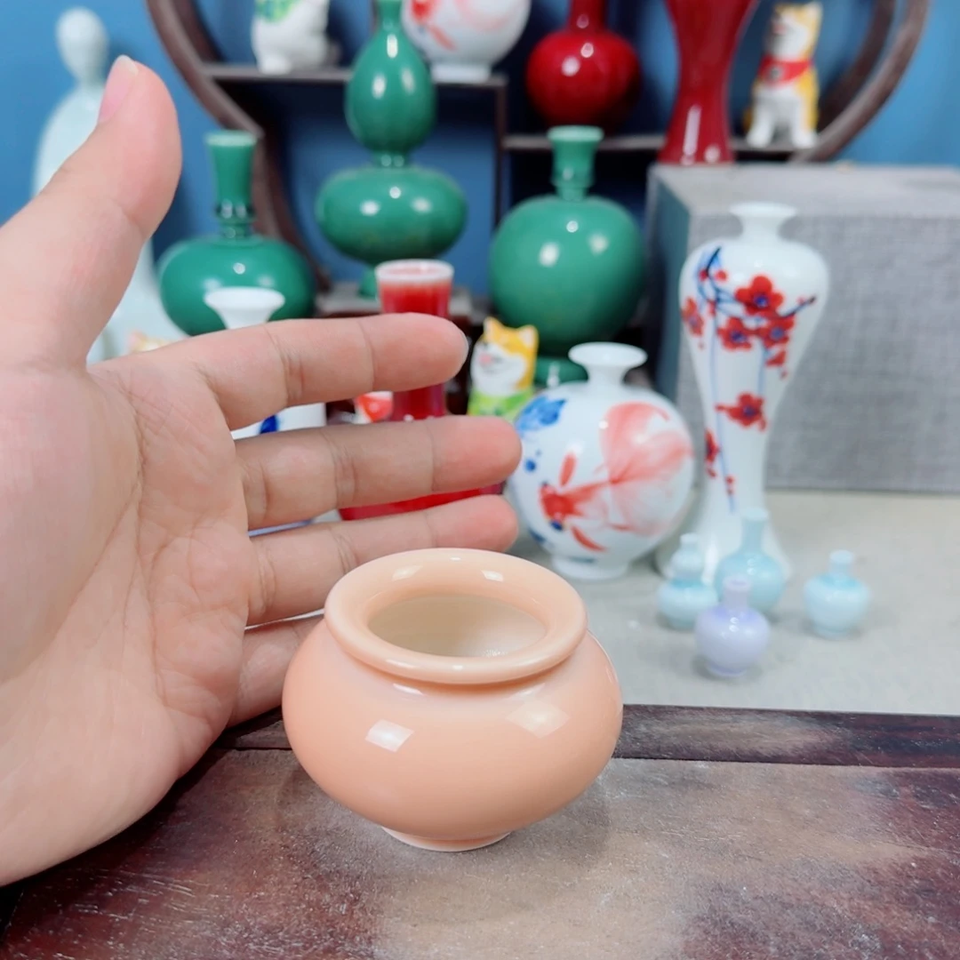 陶瓷手工小花器摆件