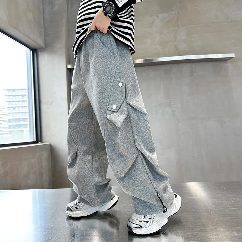 儿童装男童裤子春秋款2025新款运动春装中大童卫裤男孩春季长裤潮