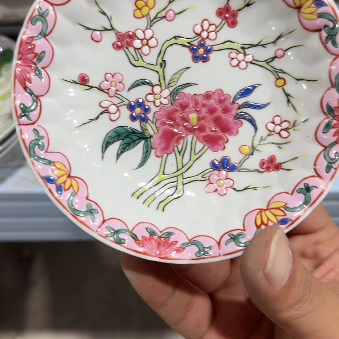 瓷片摆件手绘瓷器全部处理