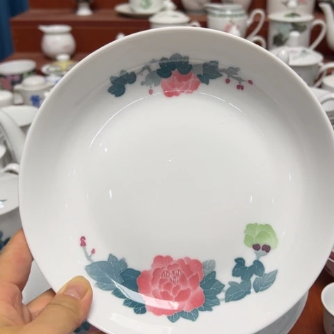 醴陵高温瓷手绘18厘米2级品