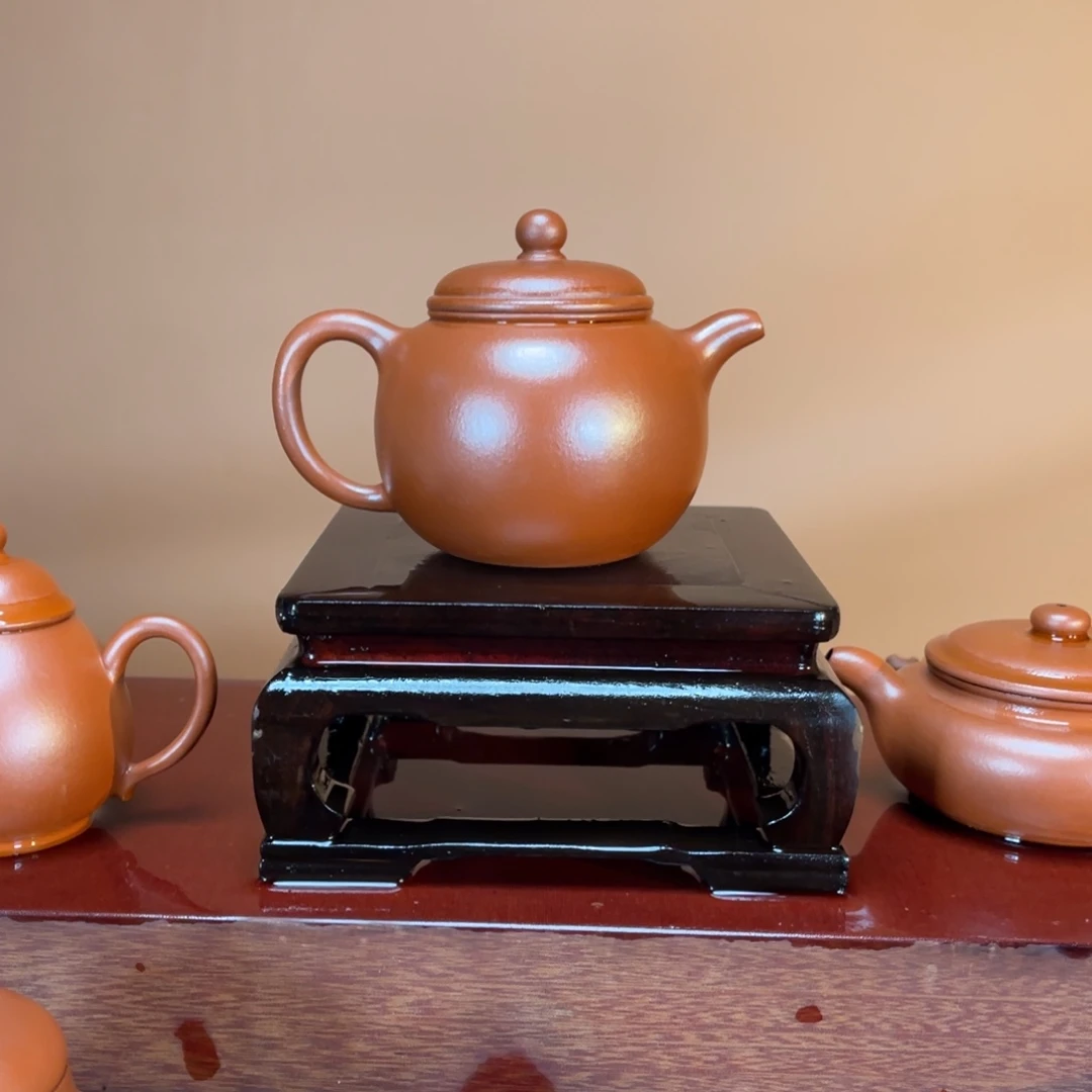 茶壶紫砂高端250cc大红泥袍尊