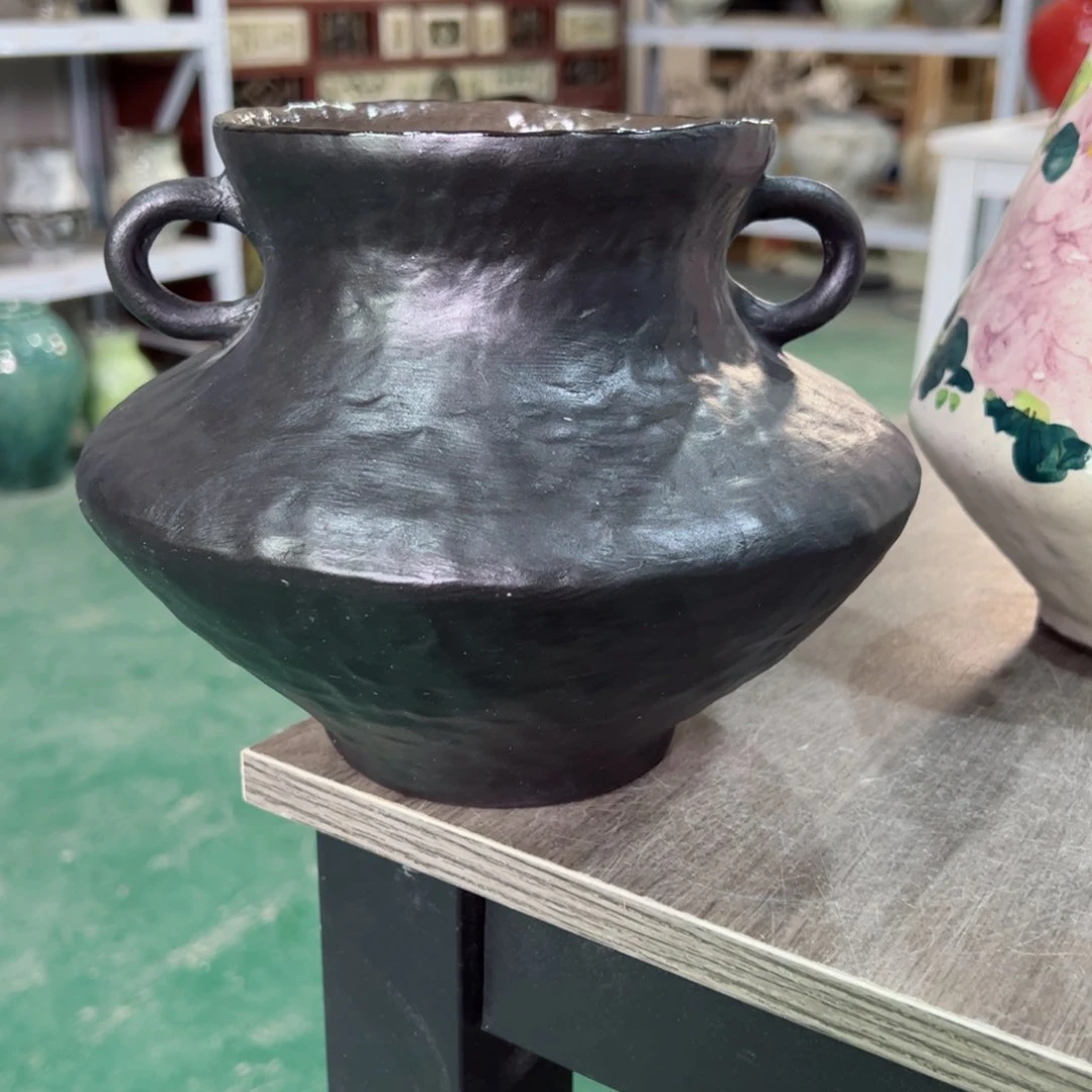 红陶口12高16无孔