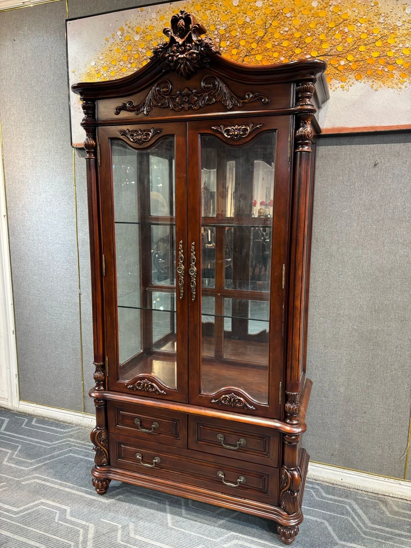 127两门酒柜 1100*580*2030美式复古古典