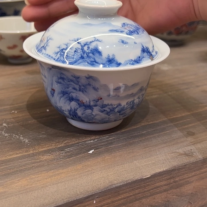 B*R沐月山房原矿青花釉里红
