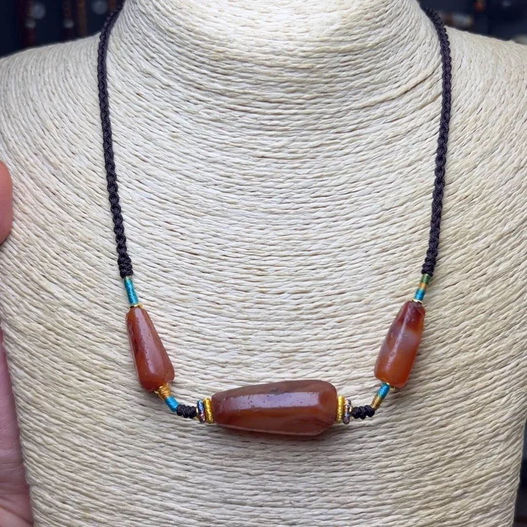 玛瑙/玉髓颈饰合金