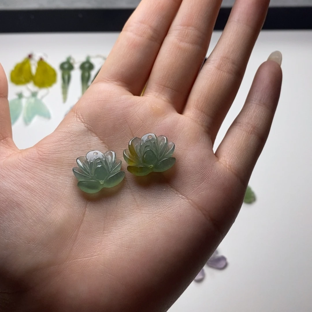 再***记未镶嵌蛇纹石玉耳饰/颈饰