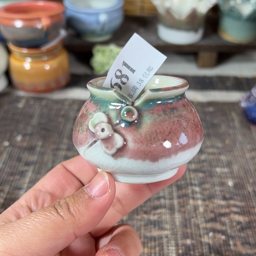 红陶景德镇手工花盆