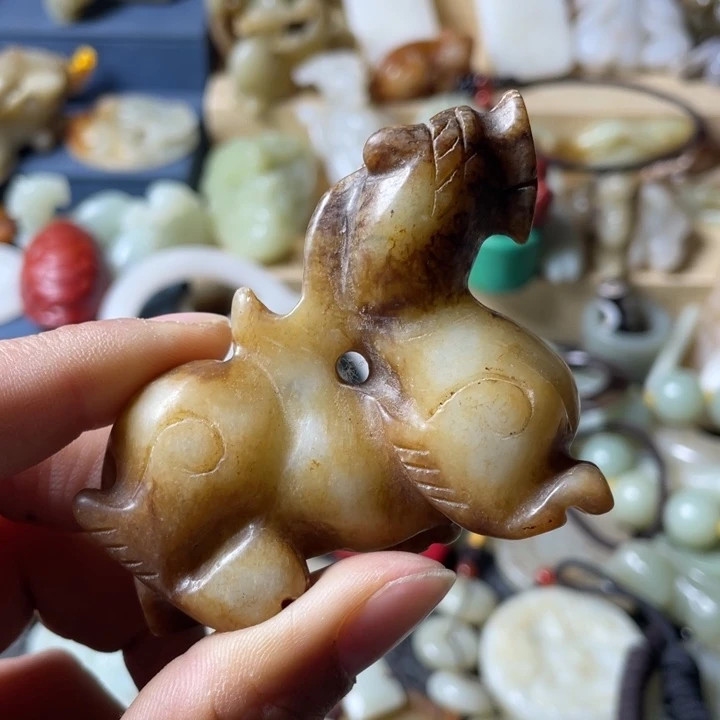 和田玉未镶嵌吊坠(不含链)