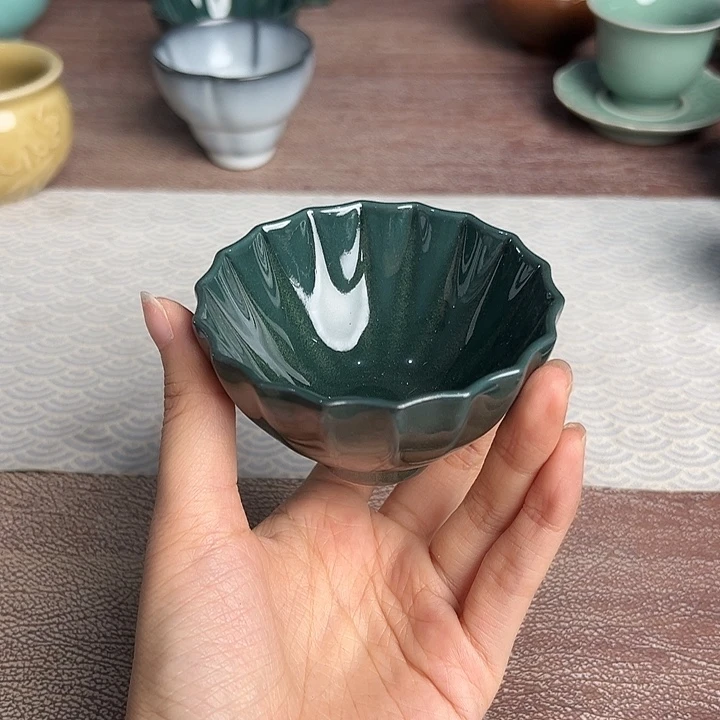 龙泉云间青瓷小米茶器