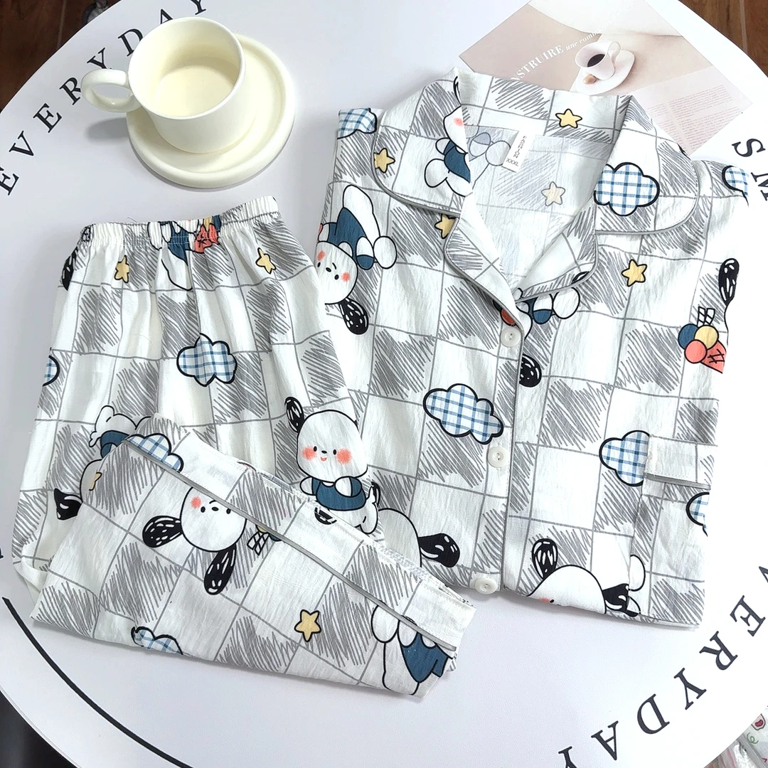 家居家服高级感ins大码睡衣女孩大码胖mm宽松孩爆款2025新款夏季