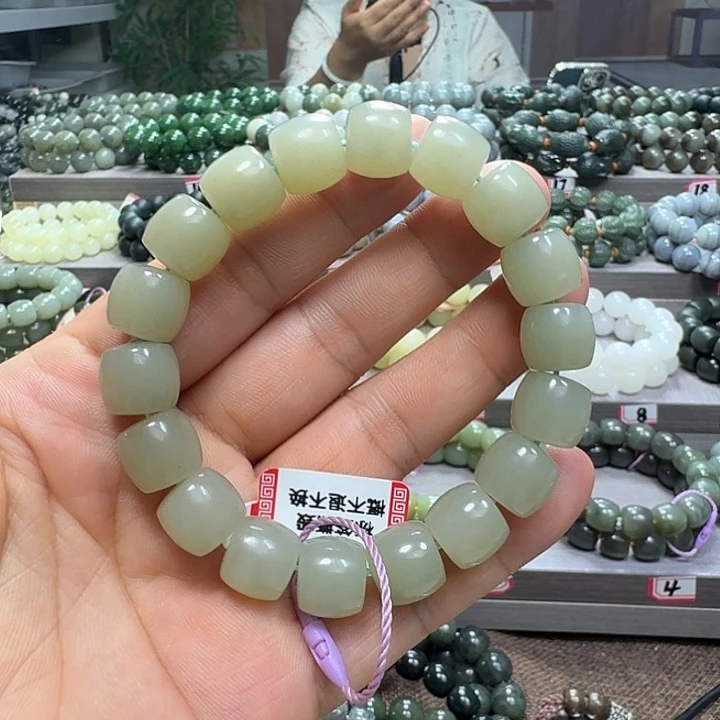 手链未镶嵌和田玉新疆且末料直切卡12