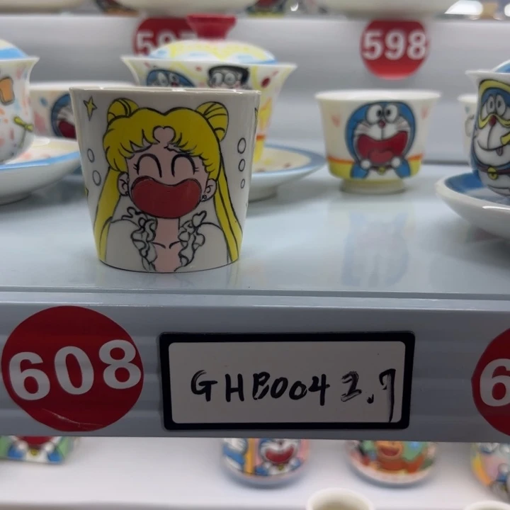 高温釉下彩纯手工手绘动漫陶瓷